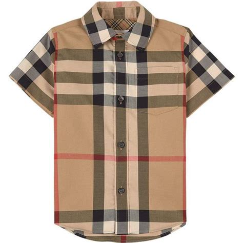 burberry 8022285|Check Stretch Cotton Shirt in Archive beige .